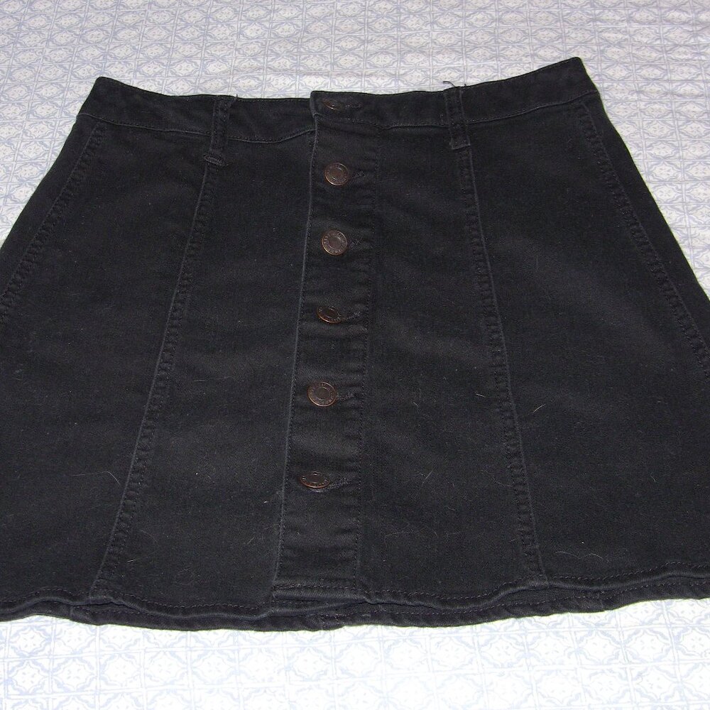 Mossimo Black Denim Skirt - size 4